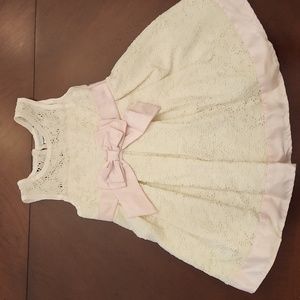 Toddler girls Sweet Heart Rose, white lace dress, size 3t
